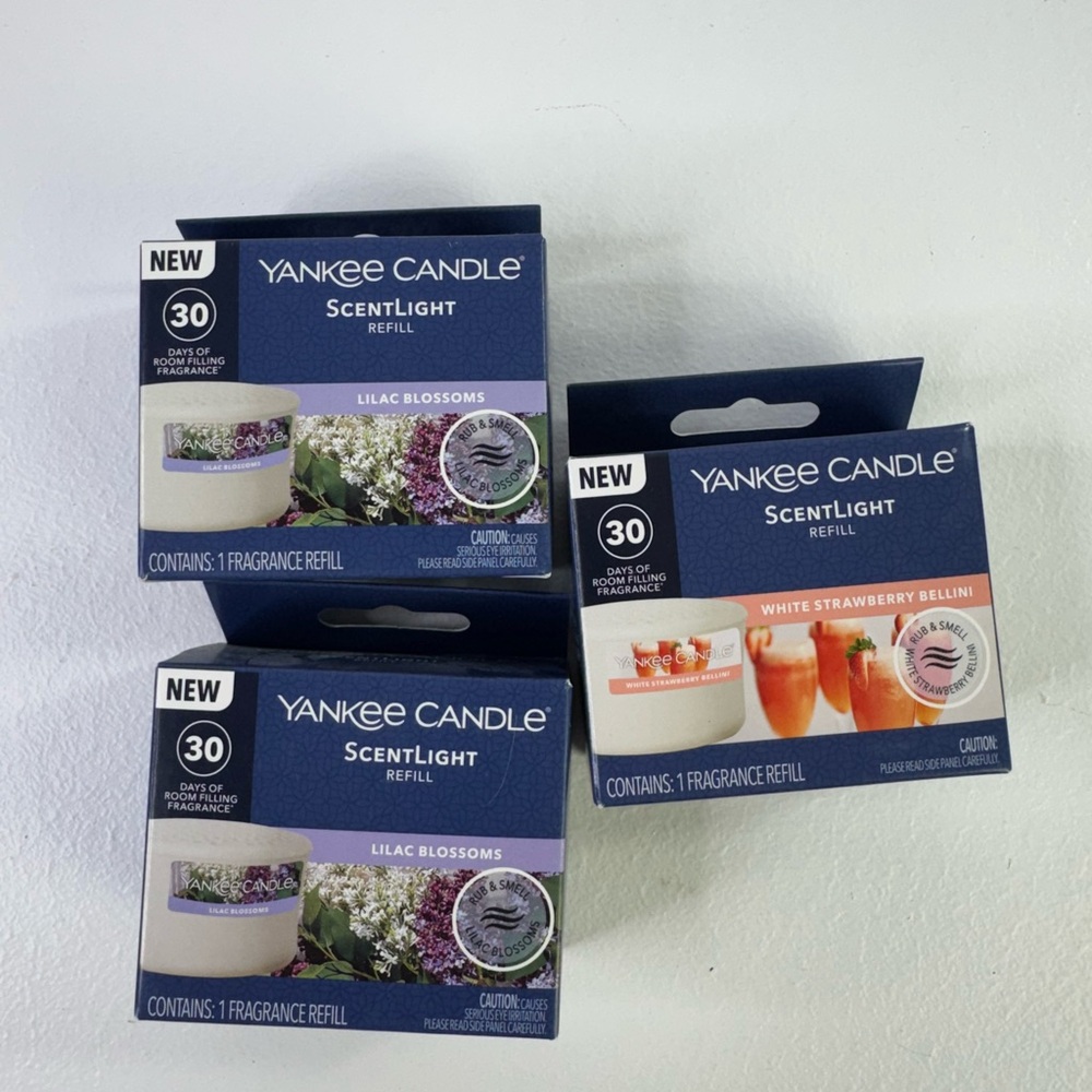 Lot Of 3  NEW Yankee Candle ScentLight Refill Air Freshener